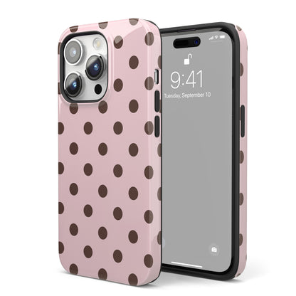 Pink Polka Dots iPhone Case