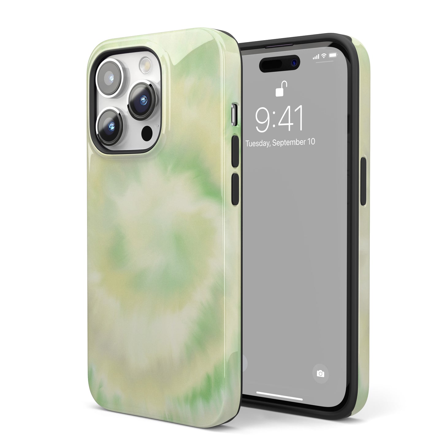 Lime Tie Dye iPhone Case