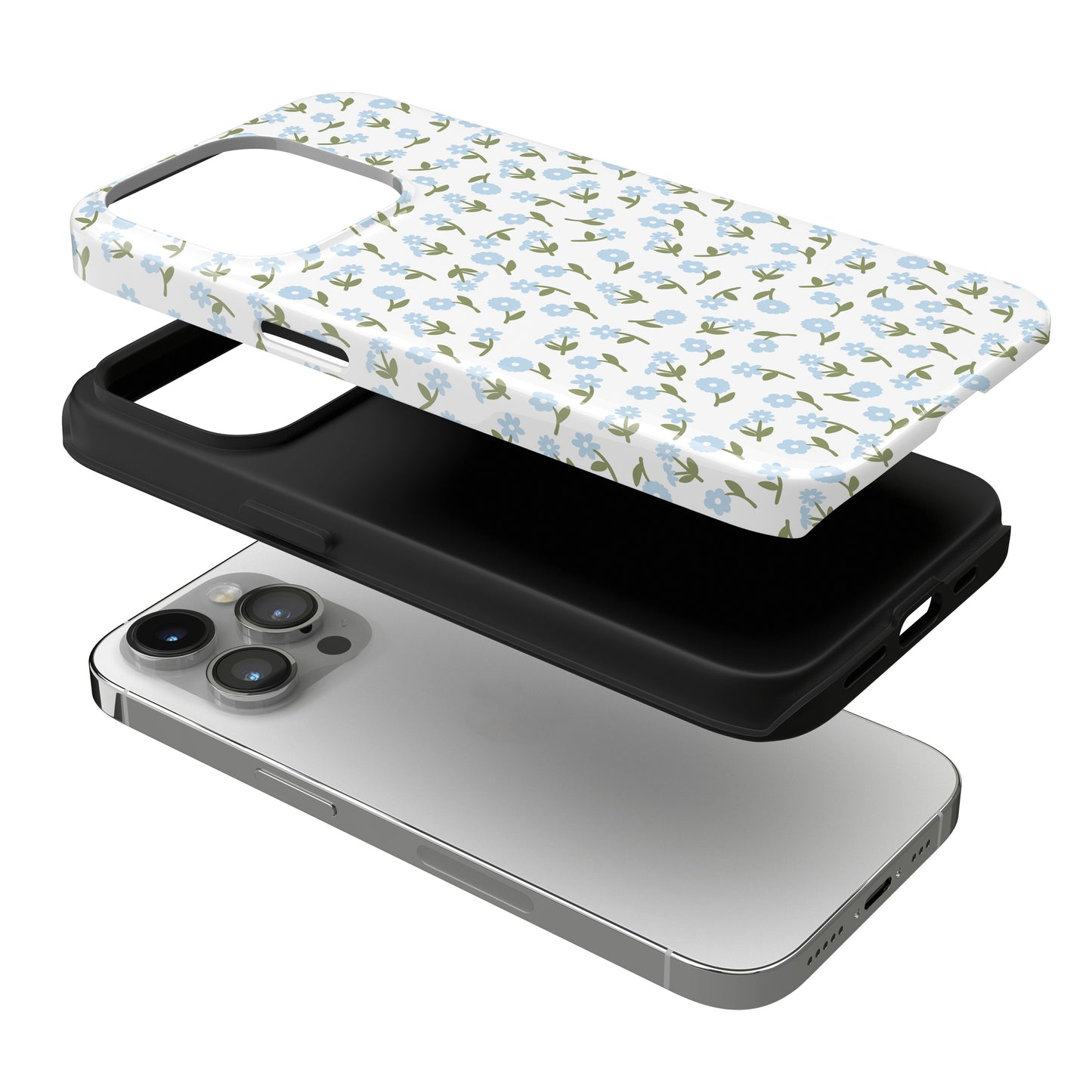 Blue Bloom iPhone Case