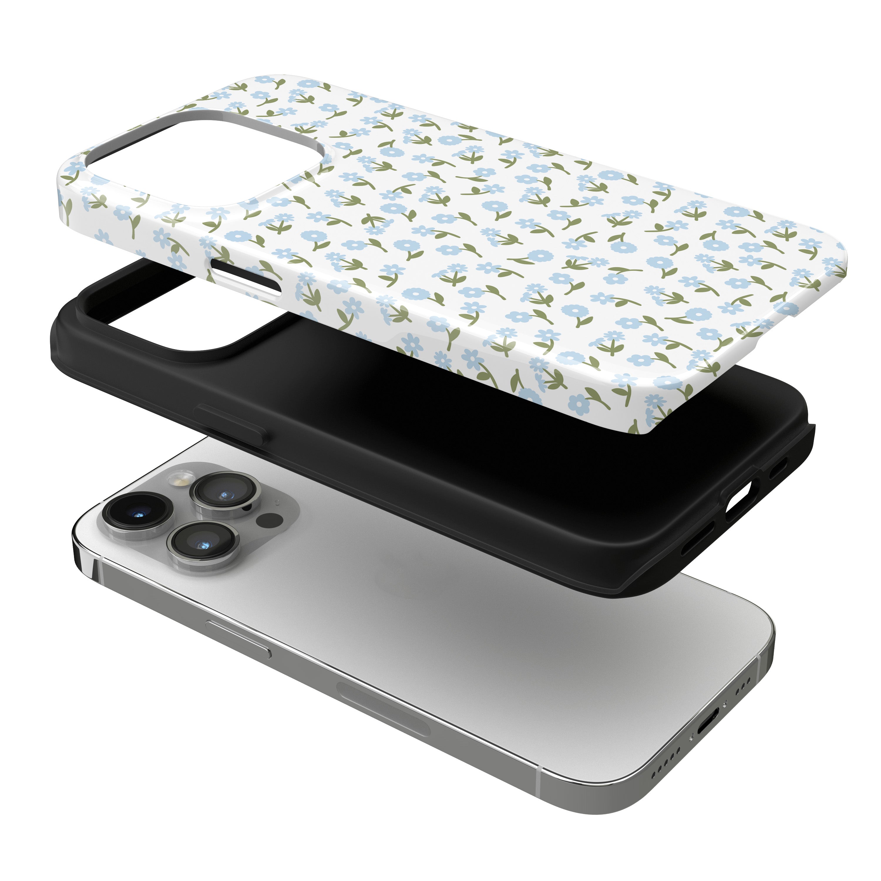 Blue Bloom iPhone Case