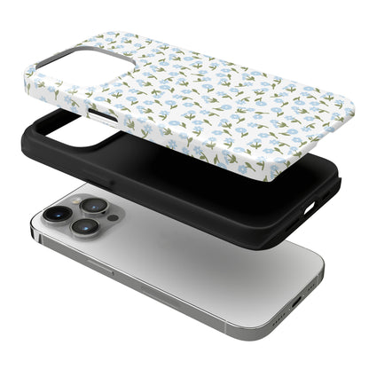 Blue Bloom iPhone Case