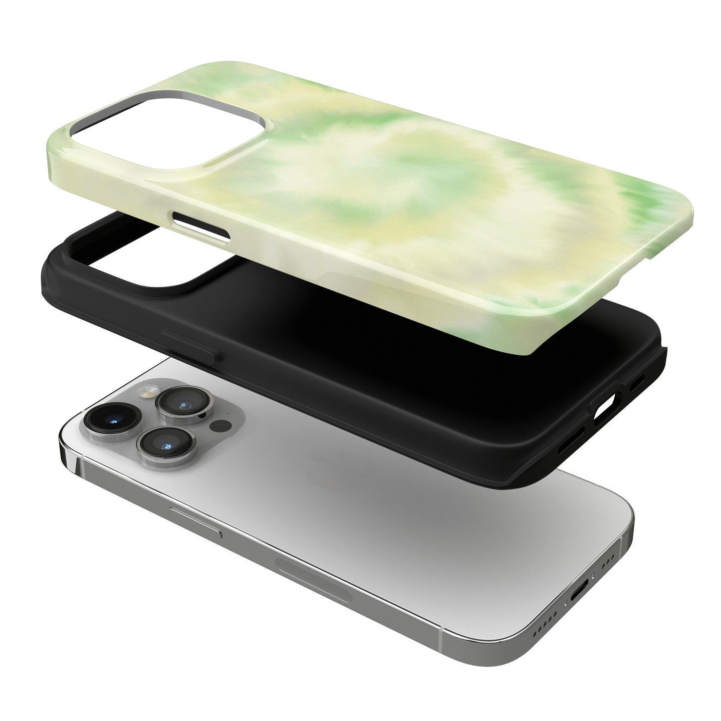 Lime Tie Dye iPhone Case