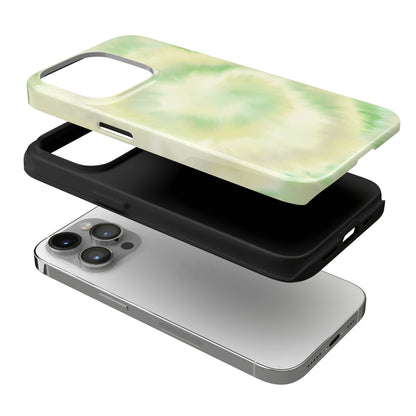 Lime Tie Dye iPhone Case