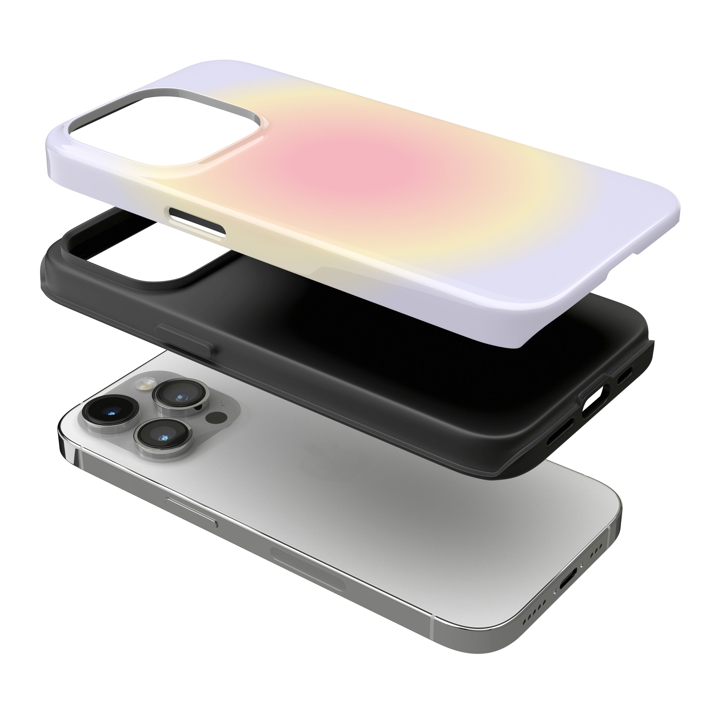 Lilac Aura iPhone Case
