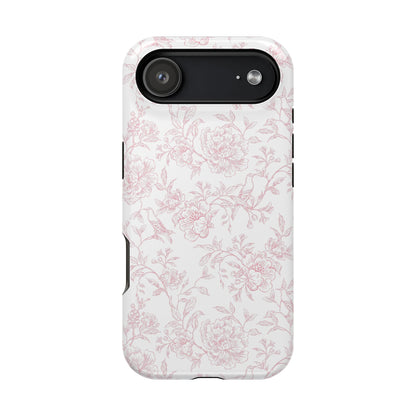 French Rosy Toile iPhone Case