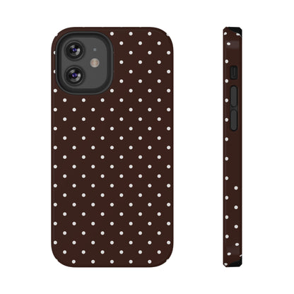 Mocha Mini Dots iPhone Case