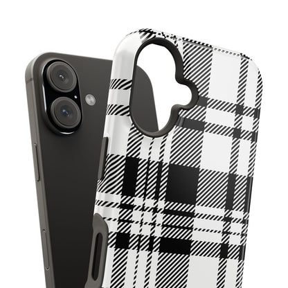 Black Plaid iPhone Case