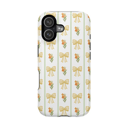 Yellow Bows iPhone Case