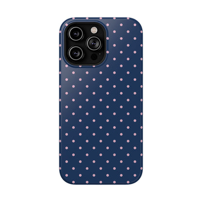 Periwinkle Mini Dots iPhone Case