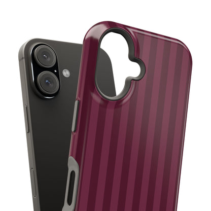 Plum Stripes iPhone Case