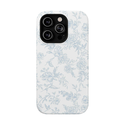 French Blue Toile iPhone Case