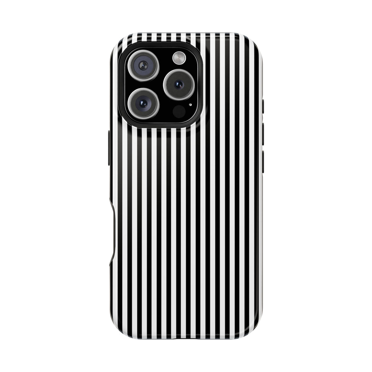 Black Pinstripes iPhone Case