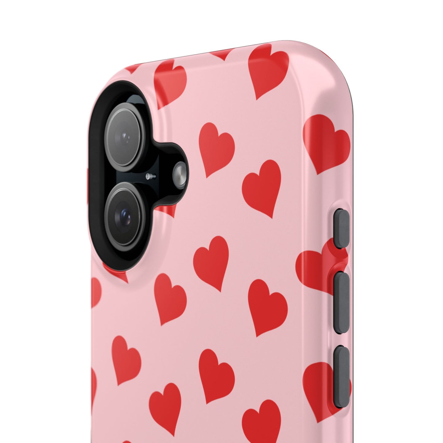 Red & Pink Heart Mania iPhone Case