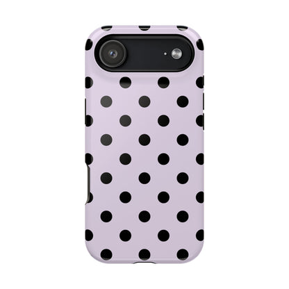 Lilac Polka Dots iPhone Case