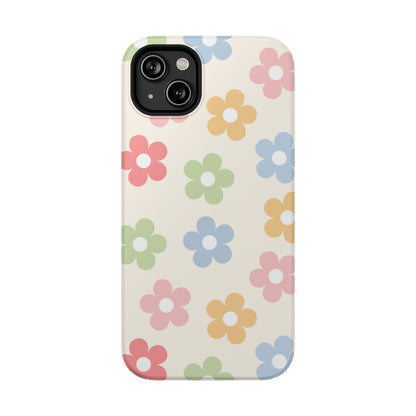 Preppy Retro Flowers iPhone Case