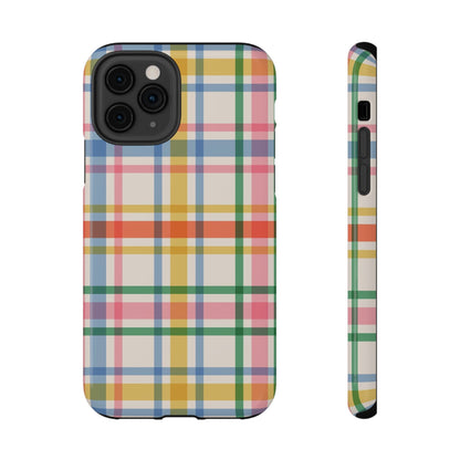 Retro Plaid iPhone Case