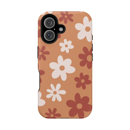 Brown Flower Power iPhone Case