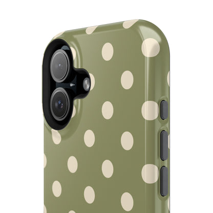 Green Polka Dots iPhone Case