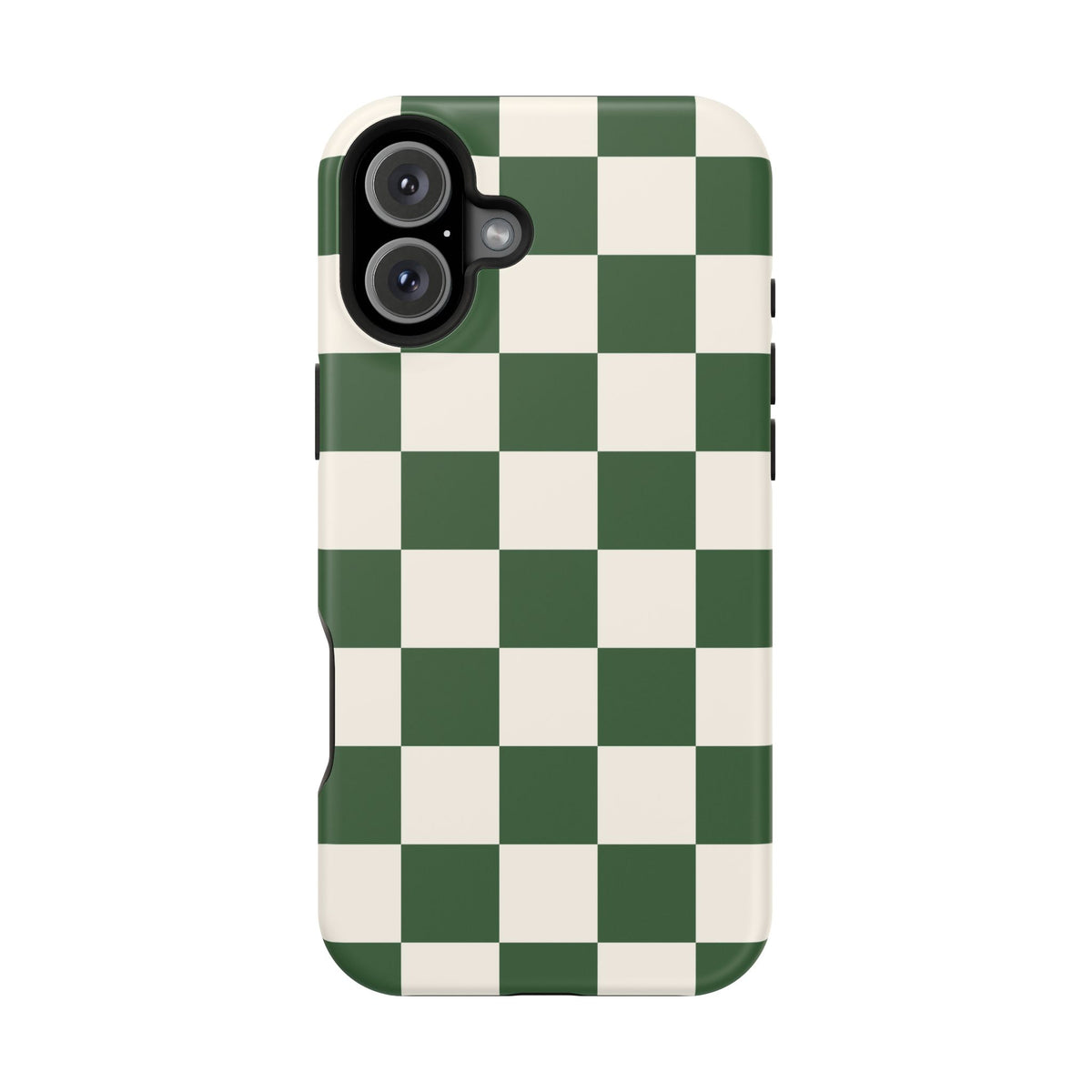 Green Checkered iPhone Case
