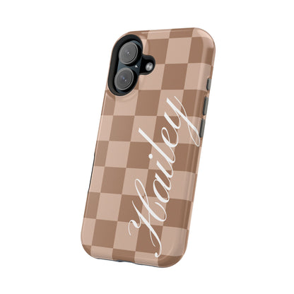 Custom Toffee Checkered iPhone Case