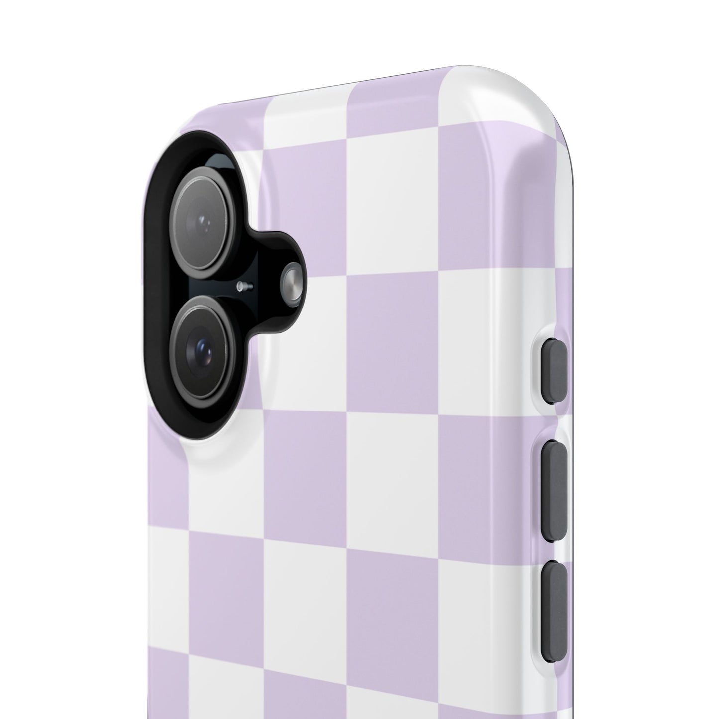 Pastel Purple Checkered iPhone Case