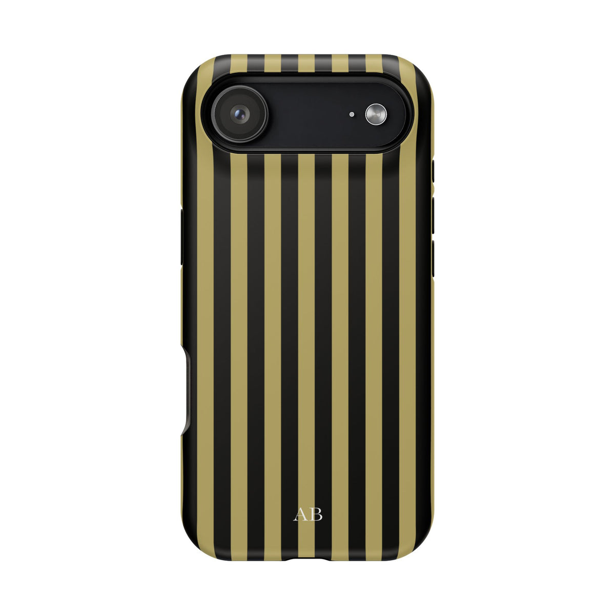 Custom Initials Wicked Stripes iPhone Case