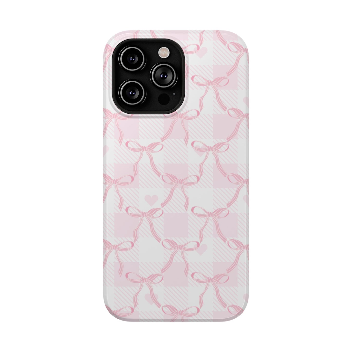 Pink Ribbon Bows iPhone Case