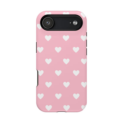 Pink Hearts iPhone Case