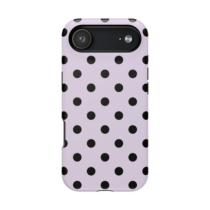 Lilac Polka Dots iPhone Case