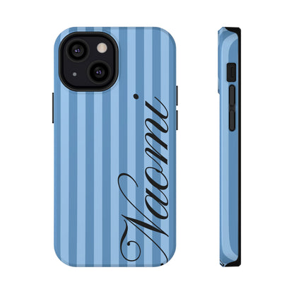 Personalized Seaside Stripes iPhone Case