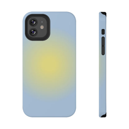Yellow & Blue Aura iPhone Case