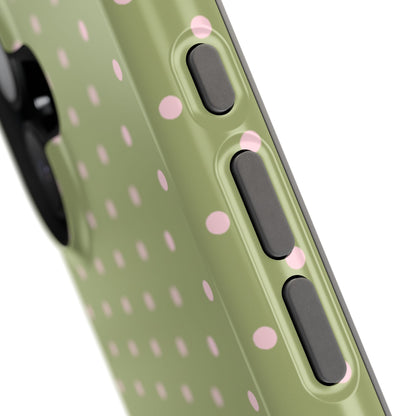 Pink Matcha Mini Dots iPhone Case