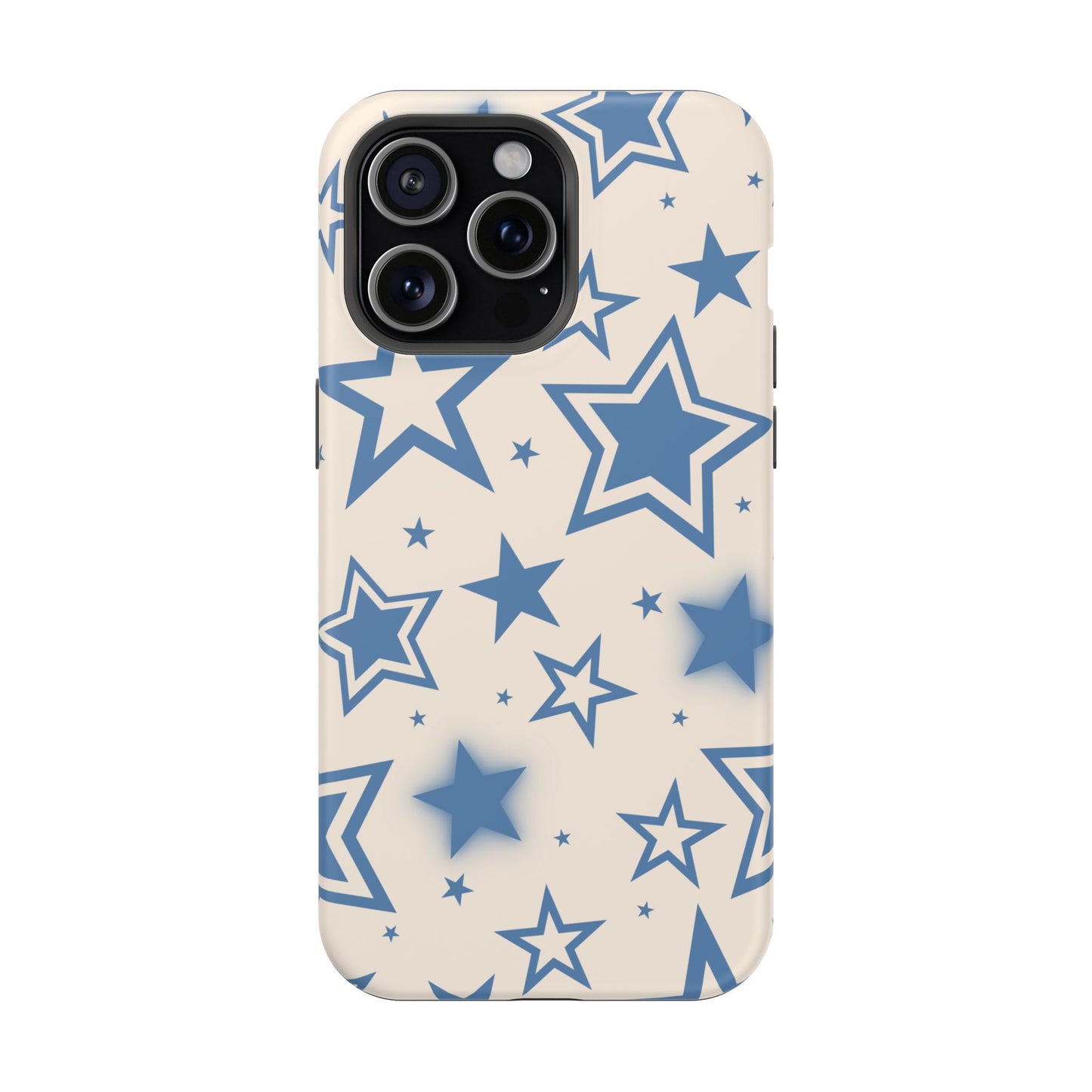 Beige & Blue Stardust iPhone Case