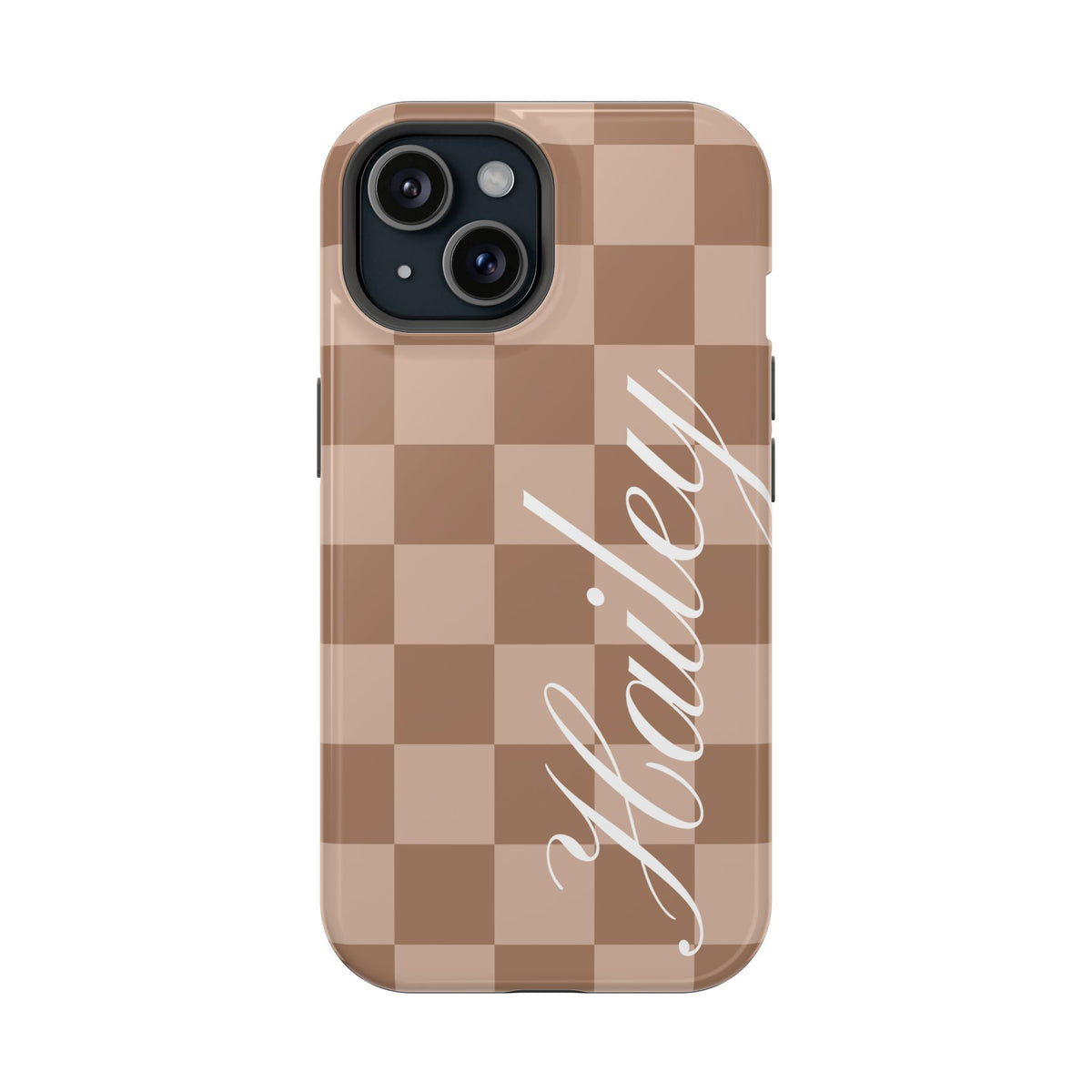 Custom Toffee Checkered iPhone Case