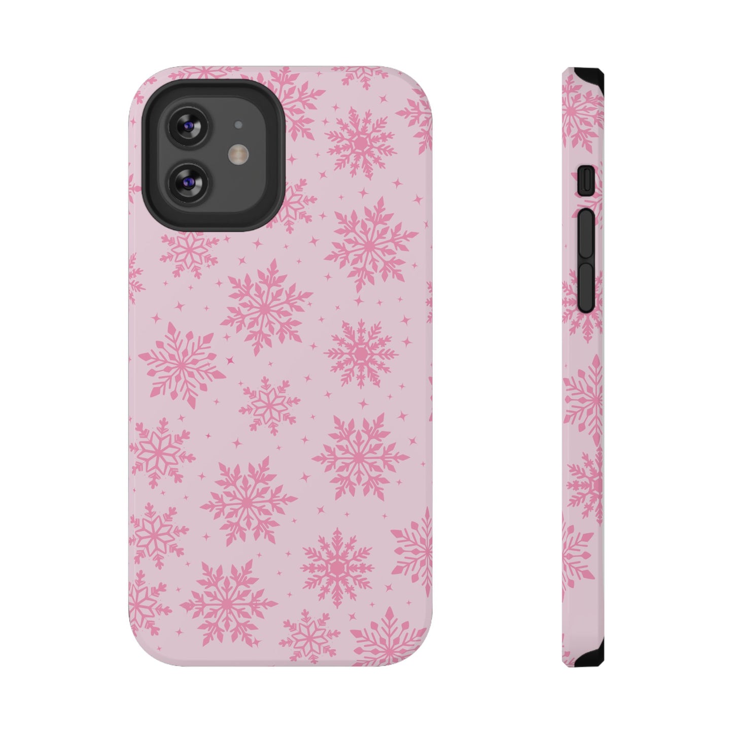 Pink Snowflakes iPhone Case