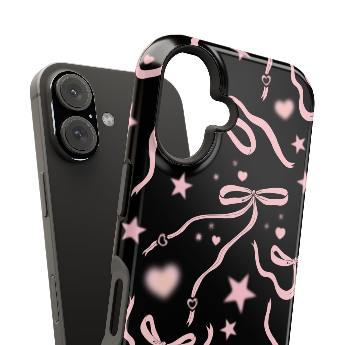 Black Cosmic Bows iPhone Case from Stella Cases