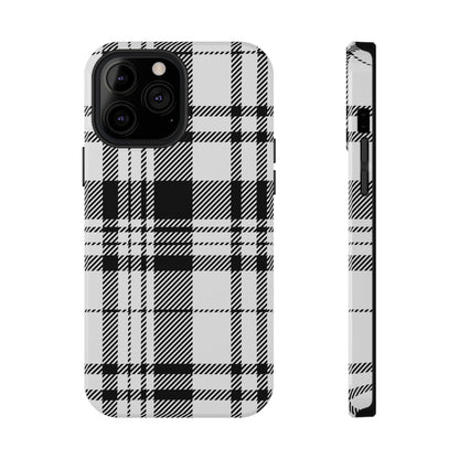 Black Plaid iPhone Case