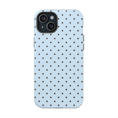Blueberry Mocha Mini Dots iPhone Case