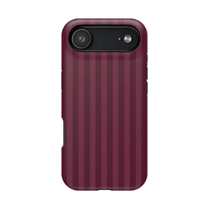 Plum Stripes iPhone Case