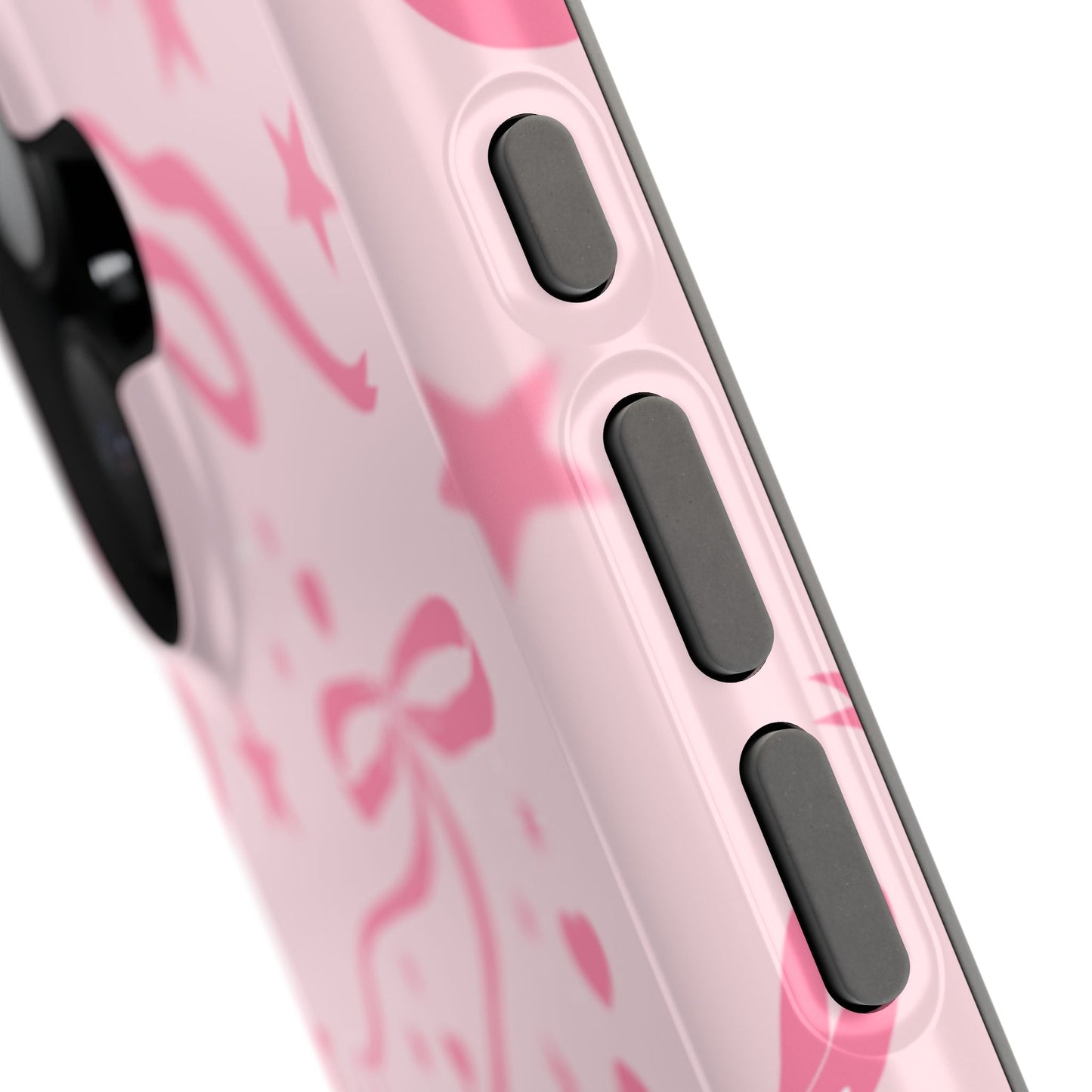Pink Cosmic Bows iPhone Case