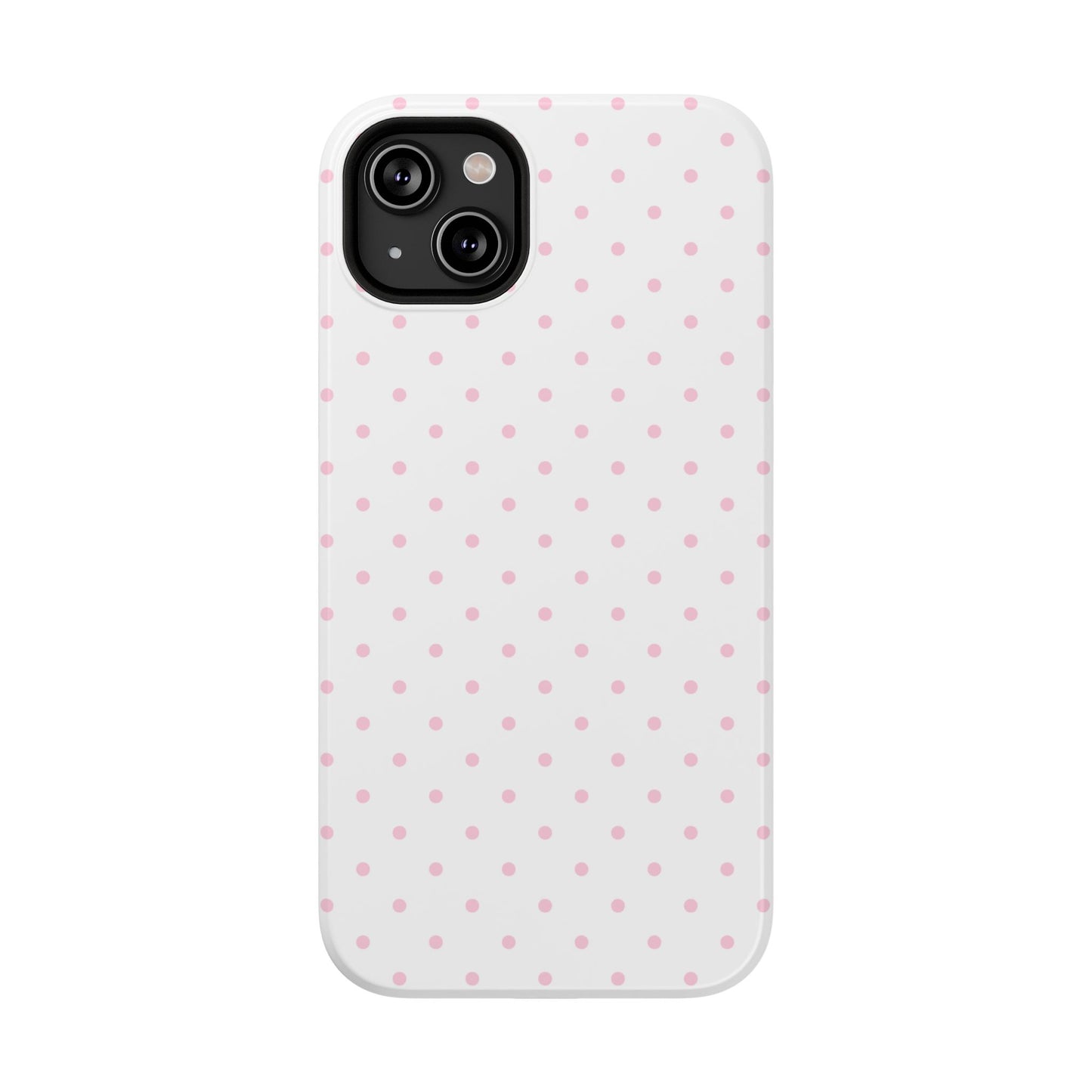 Pink Clouds Mini Dots iPhone Case