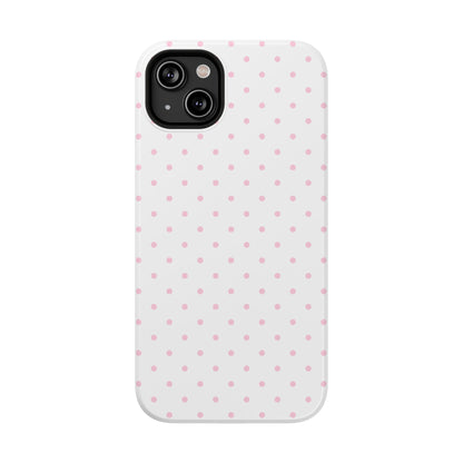 Pink Clouds Mini Dots iPhone Case