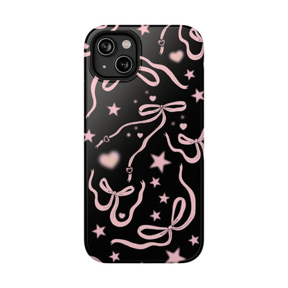 Black Cosmic Bows iPhone Case from Stella Cases