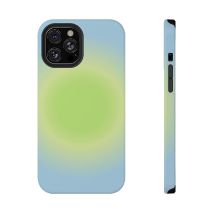 Green & Blue Aura iPhone Case