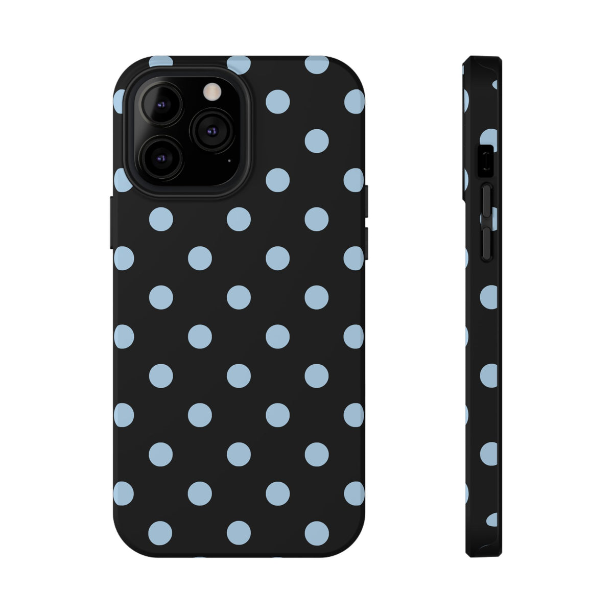 Blue Velvet Polka Dots iPhone Case