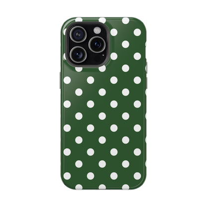 Green Polka Dots iPhone Case