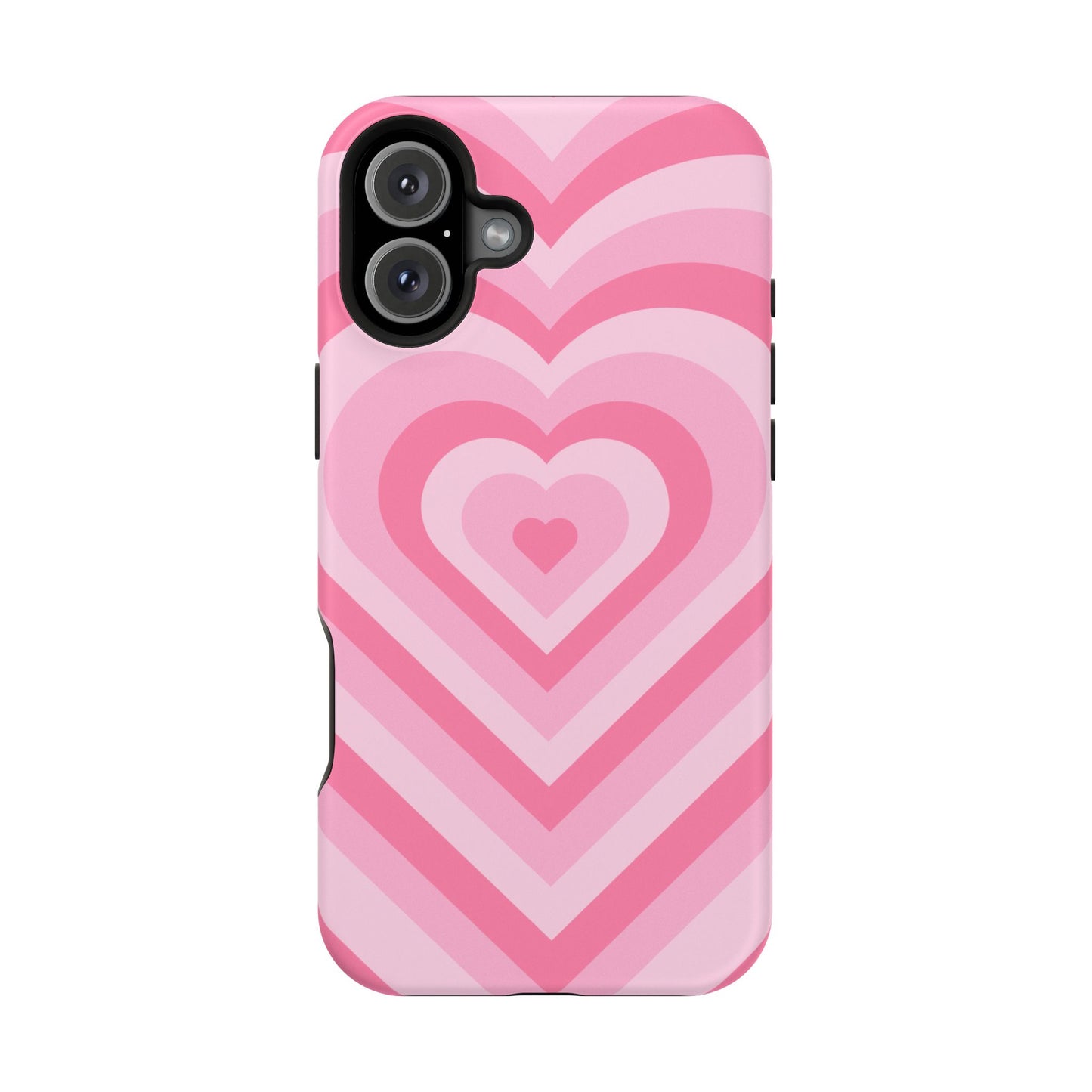 Pink Glowing Hearts iPhone Case