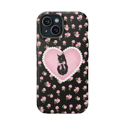 Black Féline Roses iPhone Case