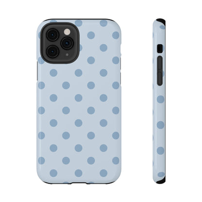 Blue Sprinkles Polka Dots iPhone Case