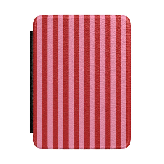 Cherry Blush Stripes Kindle Case